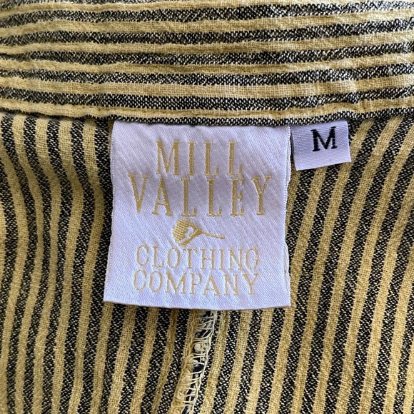 Mill Valley Clothing Company Asymmetrical Long Sleeve Hobo Shirt Size Medium - Picture 4 of 5